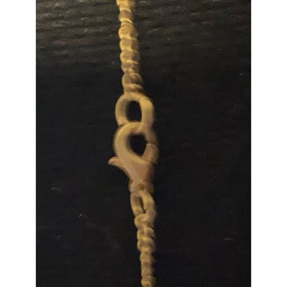 Gold-Tone Long Necklace With Leaf Pendant & Charms - Picture 3 of 4